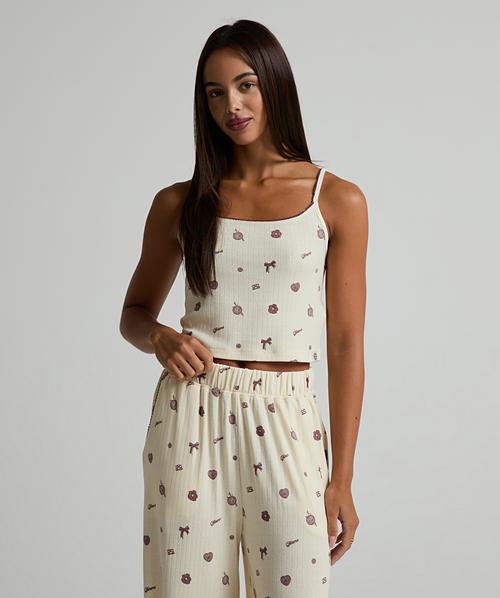 Womens Do Not Disturb Pointelle Pyjama Set