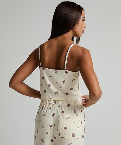 Womens Do Not Disturb Pointelle Pyjama Set