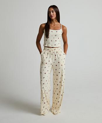 Womens Do Not Disturb Pointelle Pyjama Set