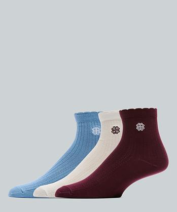Womens Daria Pointelle 3 Pack Sock